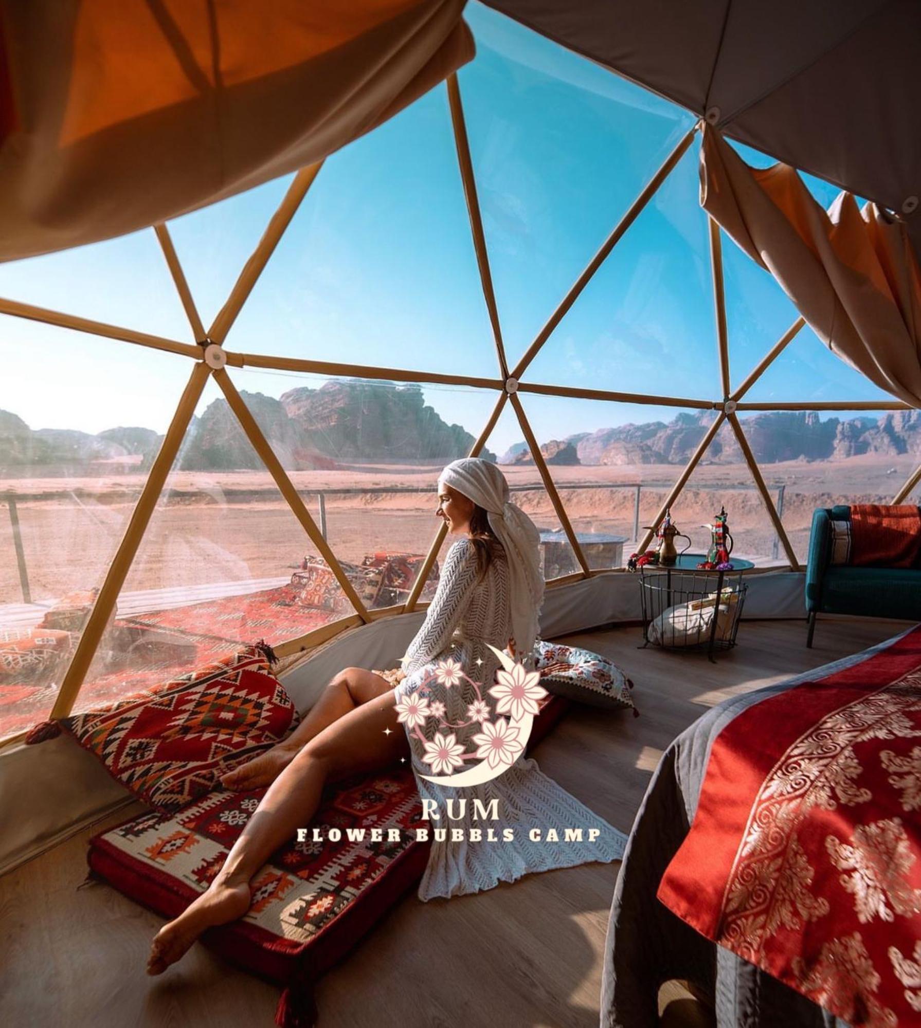 Rum Flower Bubbles Luxury Camp Wadi Rum Zewnętrze zdjęcie